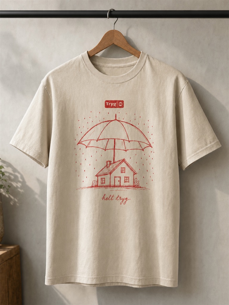 Tryg t-shirt på bøjle